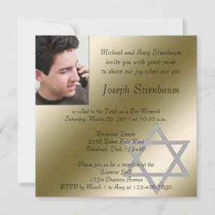 Invitación a Bar Mitzvah