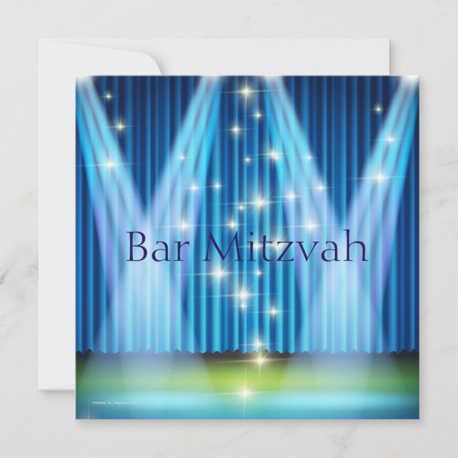 Invitación a Bar Mitzvah, etapa iluminada (Anverso)