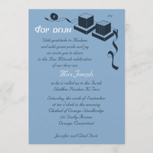 Invitación a Bar Mitzvah - Menachem Yosef