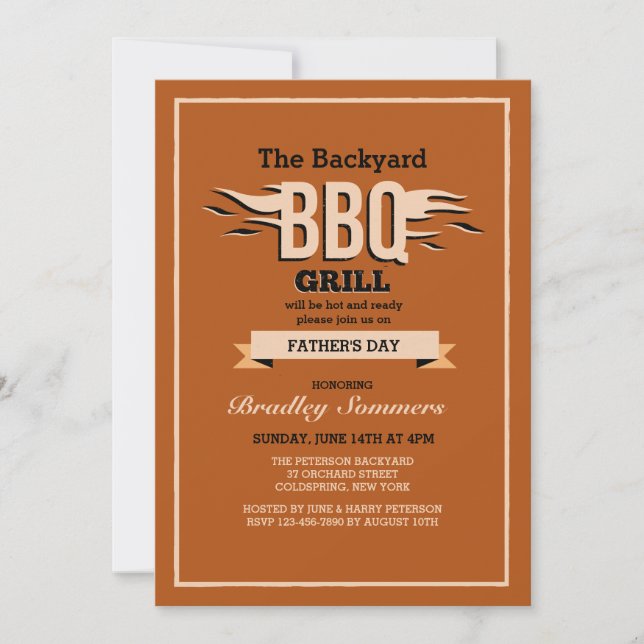 Invitación a barbacoa (Anverso)