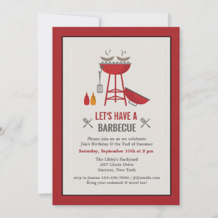 Invitación a barbacoa