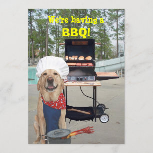 Invitación a barbacoa de Chef Dog