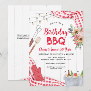 Invitación a Barbacoa de Cumpleaños