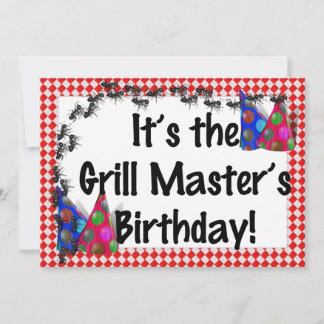 Invitación a barbacoa de cumpleaños de verano