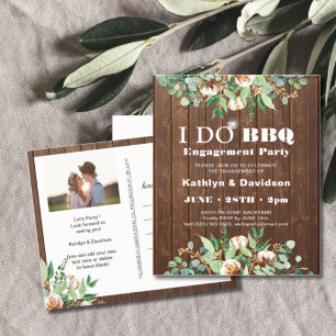 Invitación a barbacoa de Eucalyptus Rustic Photo E