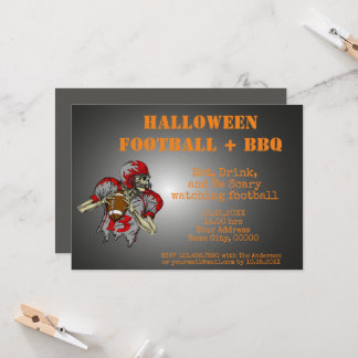 Invitación a barbacoa de Halloween