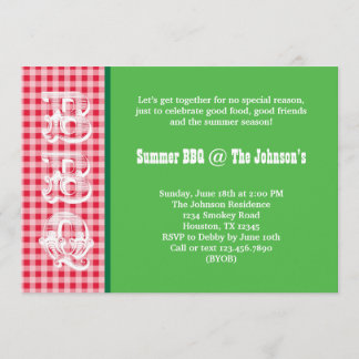 Invitación a barbacoa de verano