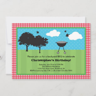 Invitación a barbacoa de verano