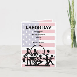 Invitación a barbacoa del Día del Trabajo (editabl