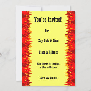 Invitación a barbacoa del Personalizado de las lla
