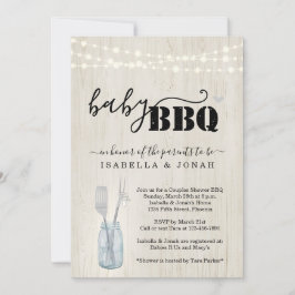 Invitación a barbacoa para bebés - Parejas Bebé Q