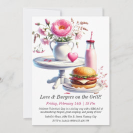 Invitación a barbacoa para el Día de San Valentín
