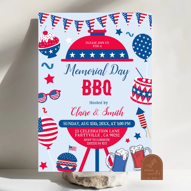 Invitación a barbacoa por el Día de la Conmemoraci (Subido por el creador)
