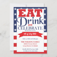 Invitación a barbacoa por el Día de la Independenc