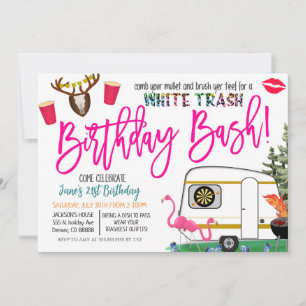 Invitación a Bash de Basura blanca