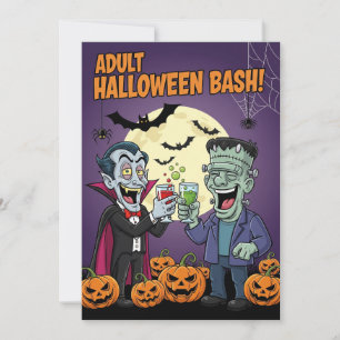 Invitación a Bash de Halloween para adultos