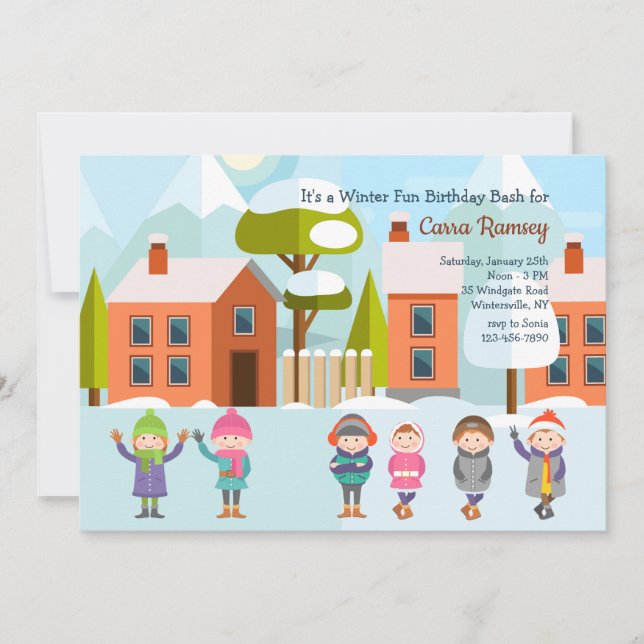 Invitación a Bash de Invierno (Anverso)