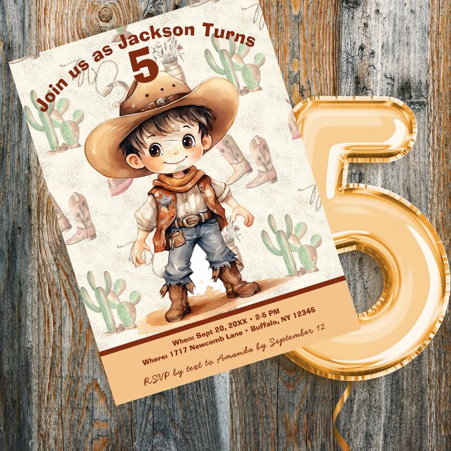 Invitación a Bash por cumpleaños de Cowboy 5 (Subido por el creador)
