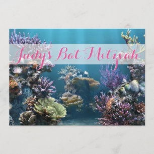 Invitación a Bat Mitzvah bajo el agua