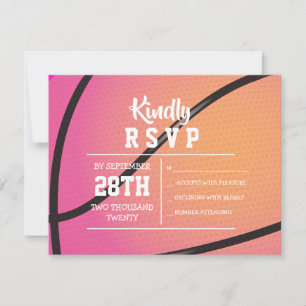 Invitación a Bat Mitzvah de BALONCESTO