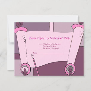 Invitación a Bat Mitzvah Torah Hailey Hannah Pink