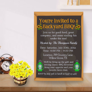 Invitación a BBQ en Casa de Campo – Diseño de Lint