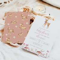 Invitación a bebe de venado Baby Shower Invitación