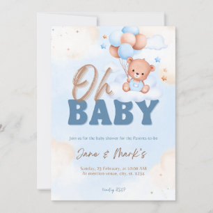 Invitación a bebe neutral de género, Baby Shower