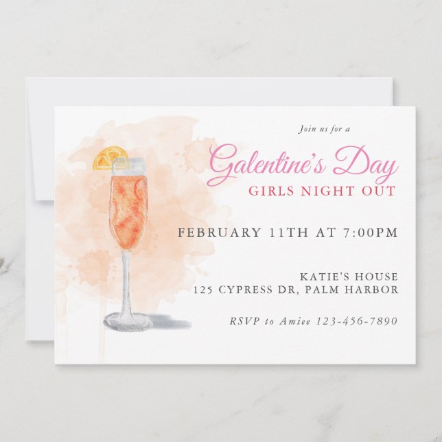 Invitación a beber agua de las aguas de Galentine (Anverso)