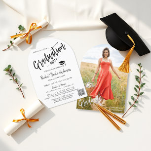 Invitación a beca de fotografía de arco blanco
