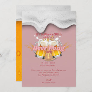 Invitación a Beer pong