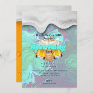 Invitación a Beer pong
