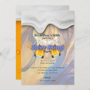 Invitación a Beer pong