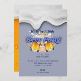 Invitación a Beer pong