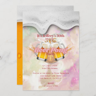 Invitación a Beer pong