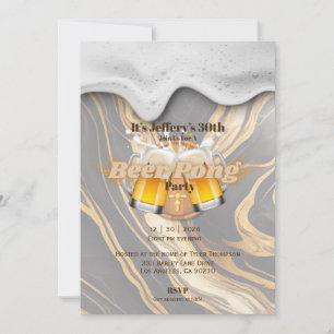 Invitación a Beer pong