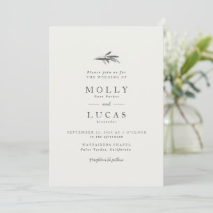 Invitación a bifurcación de oliva