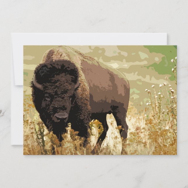 Invitación a Bison / Buffalo (Anverso)