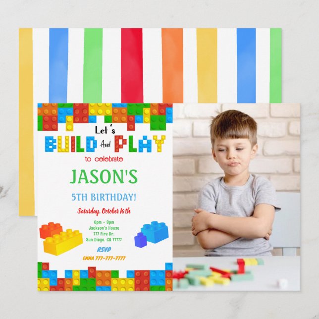 Invitación a bloquear foto (Anverso / Reverso)