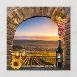 Invitación a Boda de Boda de Vino de Paisaje