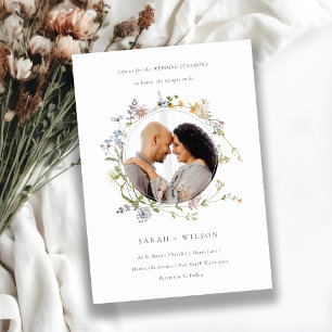 Invitación a Boda de flores de cute Meadow