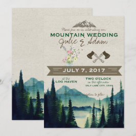 Invitación a Boda de Montaña/Fiesta