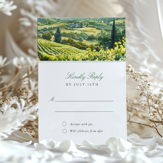 Invitación a Boda de Napa Valley RSVP (Subido por el creador)