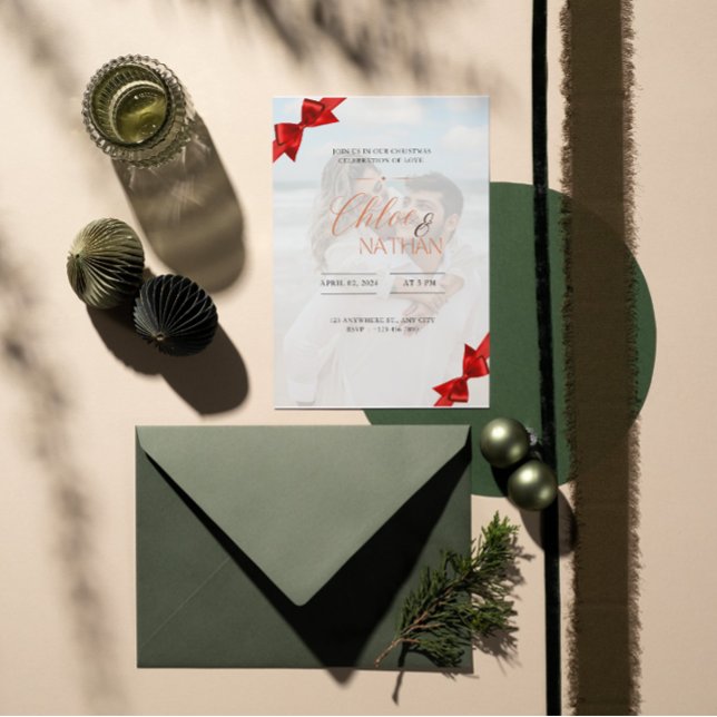 Invitación a Boda de Navidades de personalizable (Subido por el creador)