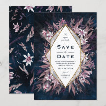 Invitación a boda floral de arte campestre, invita