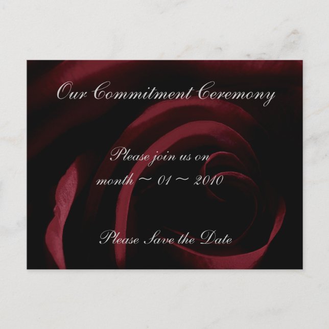 Invitación a boda Guardar la tarjeta de plantilla  (Anverso)