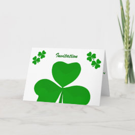 Invitación a boda irlandesa Shamrock