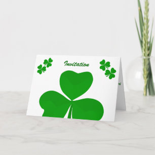 Invitación a boda irlandesa Shamrock