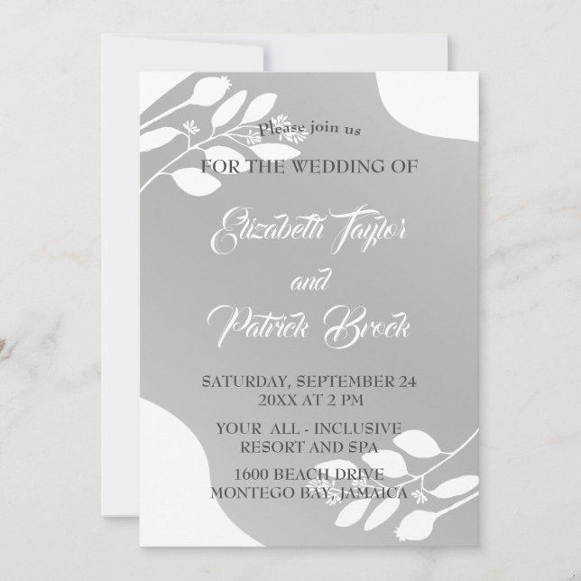 Invitación a bodas (Anverso)