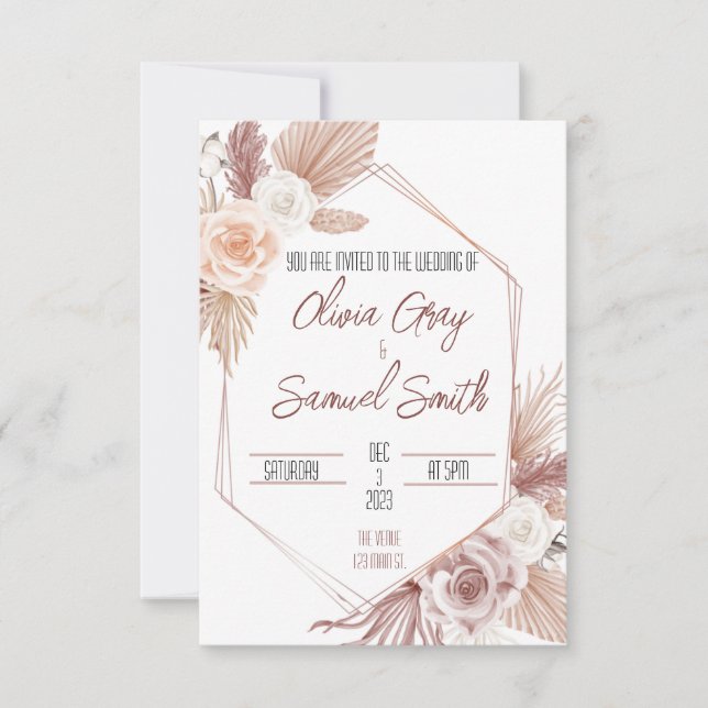 Invitación a bodas (Anverso)